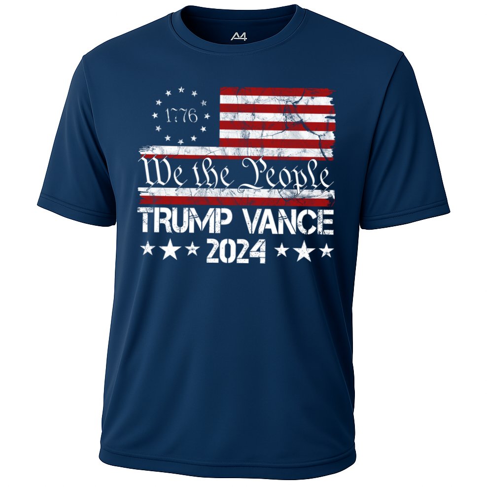 We The People Trump Vance 2024 Usa Vintage Flag Performance Shirt