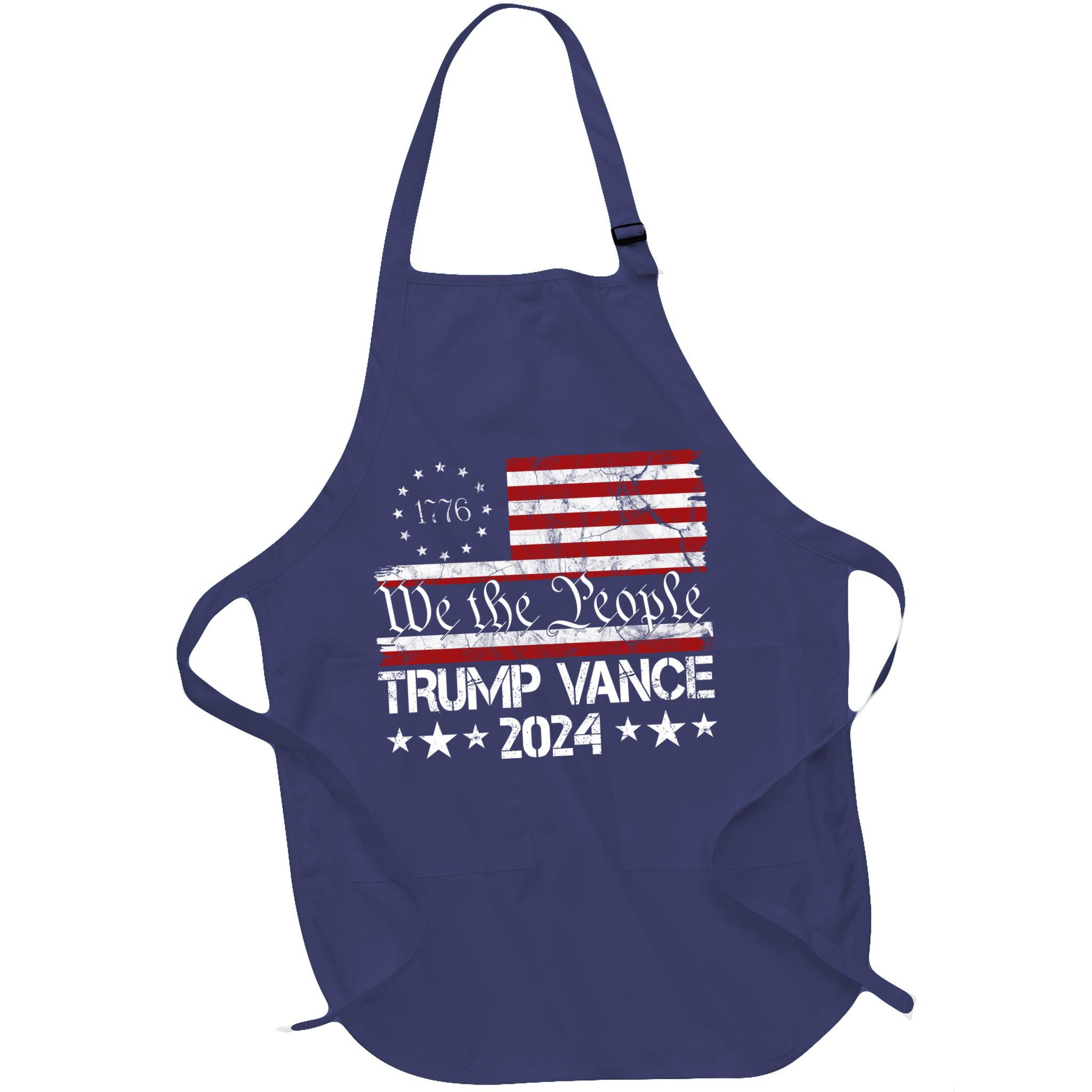 We The People Trump Vance 2024 Usa Vintage Flag Apron