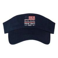 We The People Trump Vance 2024 Usa Vintage Flag Valucap Bio-Washed Visor