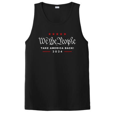 We The People Take America Back 4th Of July Trump Maga 2024 PosiCharge Competitor Tank