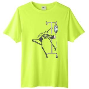 Working The Pole Funny Nurse Dancing Skeleton Halloween Cute Tall Fusion ChromaSoft Performance T-Shirt