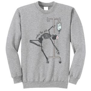 Working The Pole Funny Nurse Dancing Skeleton Halloween Cute Sweatshirt