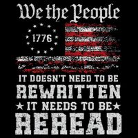 We The People Constitution Needs To Reread Usa Flag July 4th Apron