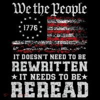 We The People Constitution Needs To Reread Usa Flag July 4th 16 in Basic Backpack