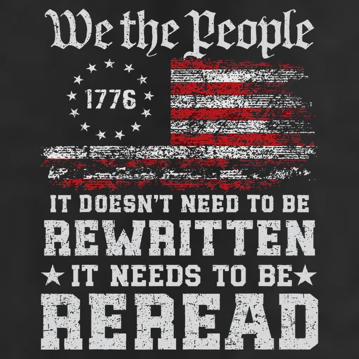 We The People Constitution Needs To Reread Usa Flag July 4th Golf Towel