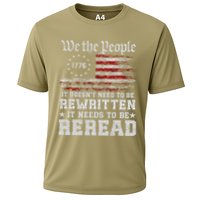 We The People Constitution Needs To Reread Usa Flag July 4th Cooling Performance Crew T-Shirt