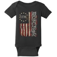 We The People 1776 American Flag 4th Of July Men Women Baby Bodysuit