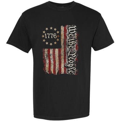 We The People American History 1776 Vintage American Flag Garment-Dyed Heavyweight T-Shirt