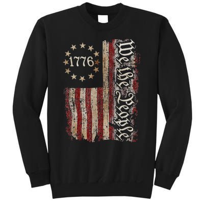 We The People American History 1776 Vintage American Flag Sweatshirt