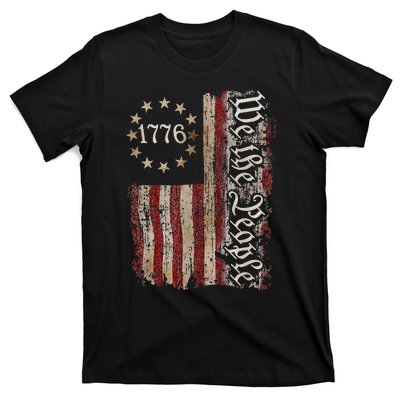 We The People American History 1776 Vintage American Flag T-Shirt