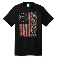 We The People American History 1776 Vintage American Flag Tall T-Shirt