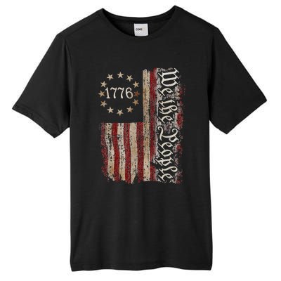 We The People American History 1776 Vintage American Flag Tall Fusion ChromaSoft Performance T-Shirt