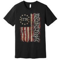 We The People American History 1776 Vintage American Flag Premium T-Shirt