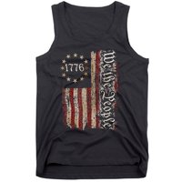 We The People American History 1776 Vintage American Flag Tank Top