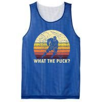 What The Puck Humorous Hockey Player Vintage Ice Hockey Meaningful Gift Mesh Reversible Basketball Jersey Tank