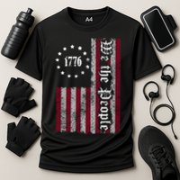 We The People Flag Cooling Performance Crew T-Shirt