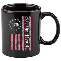 We The People Flag 11oz C Handle Ceramic Mug