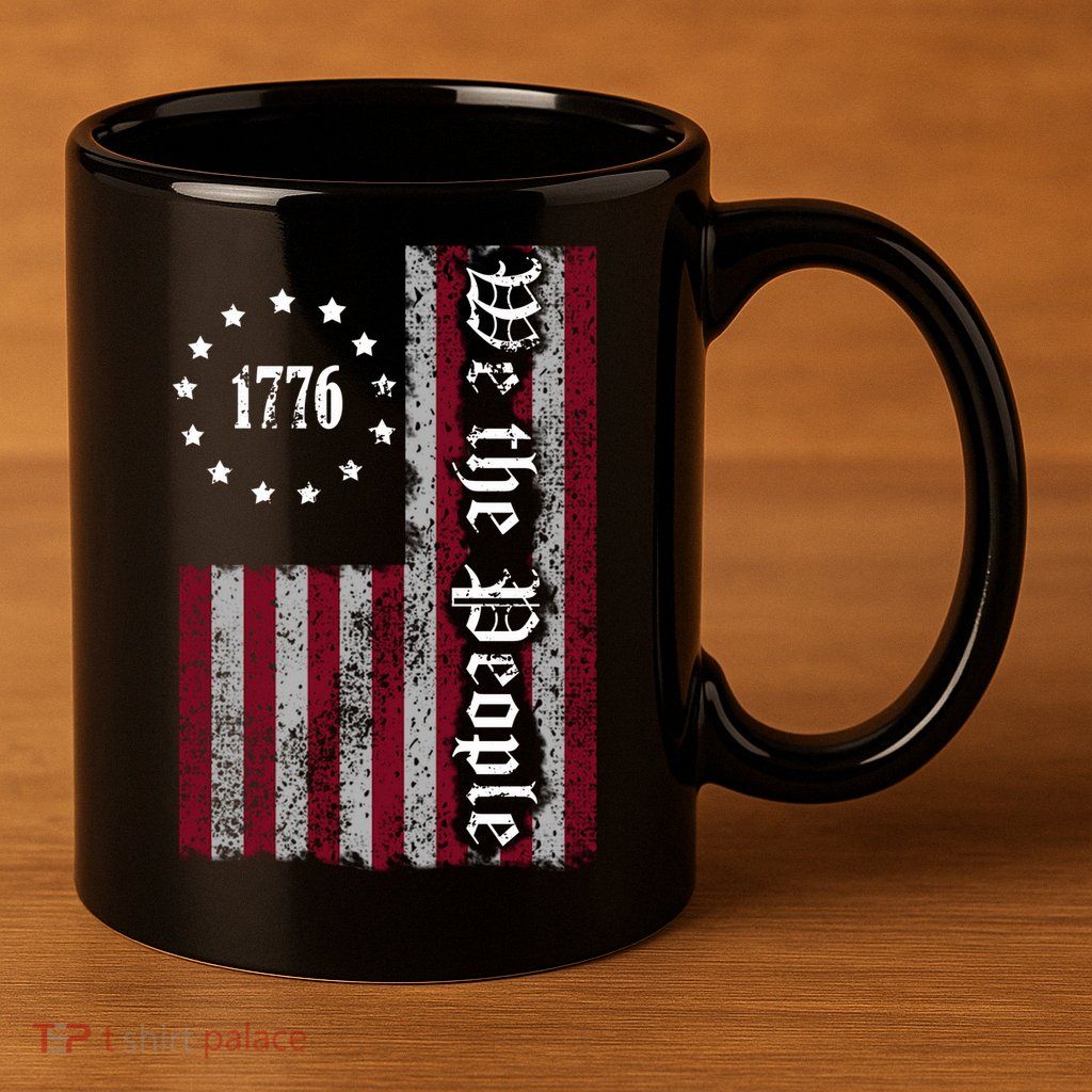 We The People Flag 11oz C Handle Ceramic Mug