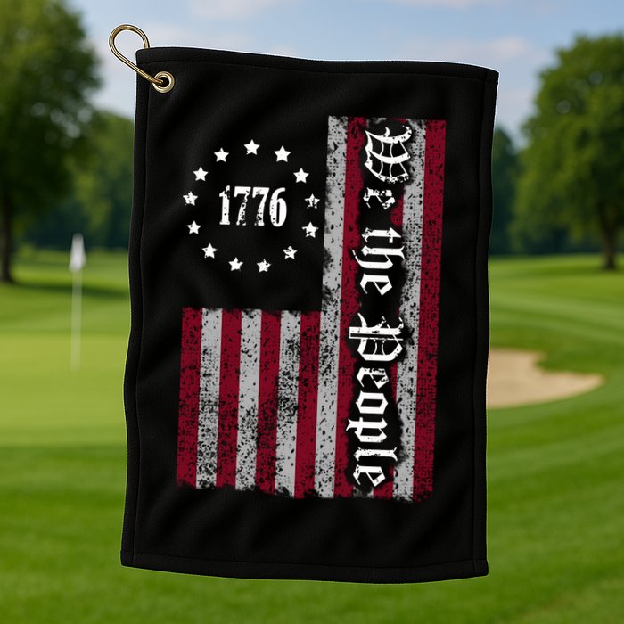 We The People Flag Golf Towel