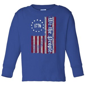 We The People Flag Toddler Long Sleeve Shirt