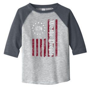 We The People Flag Toddler Fine Jersey T-Shirt