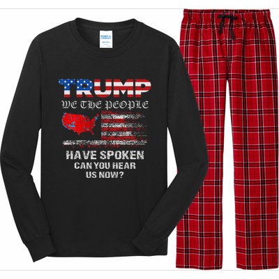 We The People Have Spoken Map Of 2024 Election Results Maga Long Sleeve Pajama Set