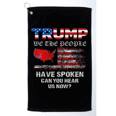 We The People Have Spoken Map Of 2024 Election Results Maga Platinum Collection Golf Towel