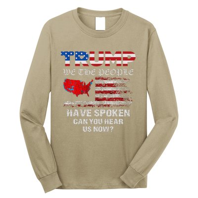 We The People Have Spoken Map Of 2024 Election Results Maga Long Sleeve Shirt