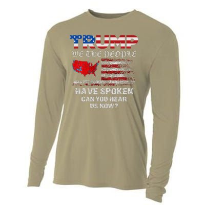 We The People Have Spoken Map Of 2024 Election Results Maga Cooling Performance Long Sleeve Crew