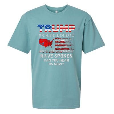 We The People Have Spoken Map Of 2024 Election Results Maga Sueded Cloud Jersey T-Shirt