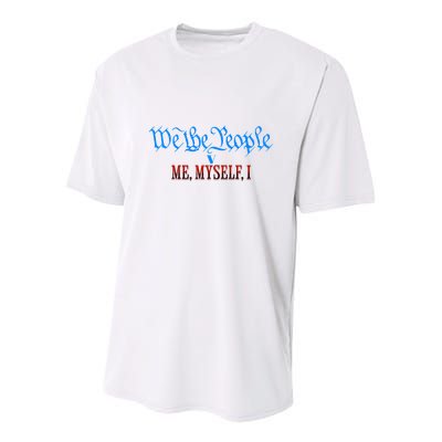 We The People V Me Myself I Kamala Harris For President Premium Youth Performance Sprint T-Shirt