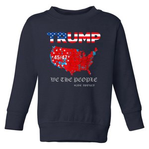 We The People Have Spoken Map Of 2024 Election Results Maga Toddler Sweatshirt