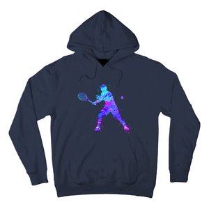 Watercolor Tennis Player Hoodie