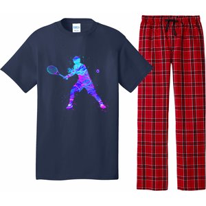 Watercolor Tennis Player Pajama Set