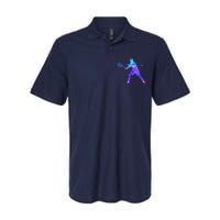 Watercolor Tennis Player Softstyle Adult Sport Polo