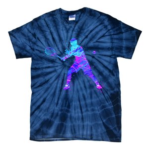 Watercolor Tennis Player Tie-Dye T-Shirt