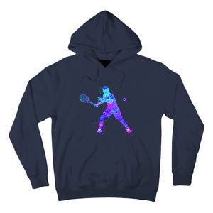 Watercolor Tennis Player Tall Hoodie