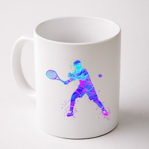 Watercolor Tennis Player Coffee Mug