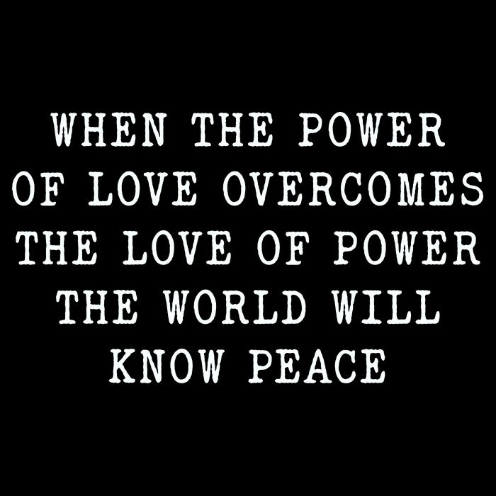 When The Power Of Love Overcomes The Love Of Power The World Impact Tech Backpack