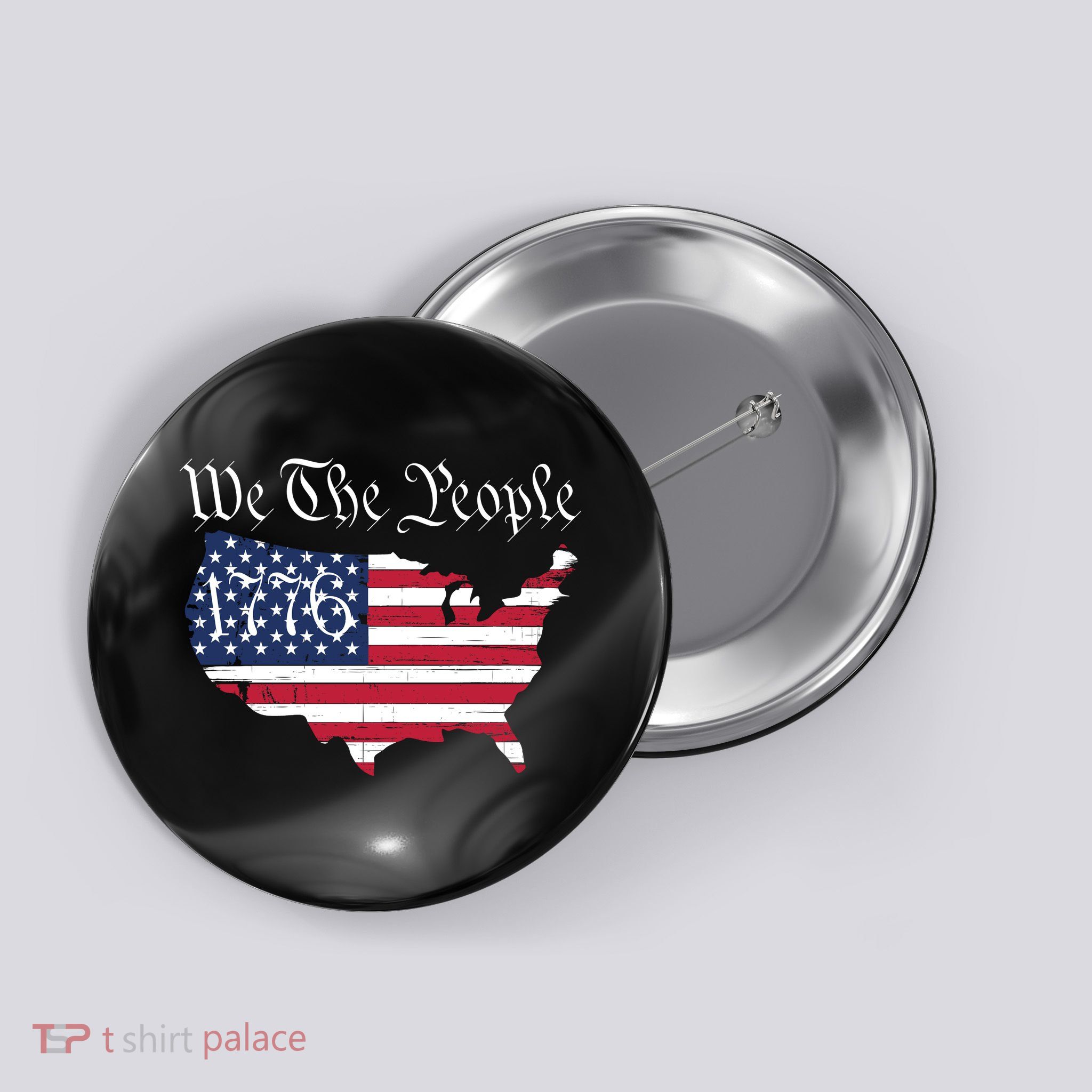 We The People 1776 Conservative Patriotic American US Constitution American Button