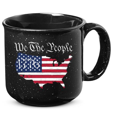 We The People 1776 Conservative Patriotic American US Constitution American 15oz Campfire Ceramic Mug