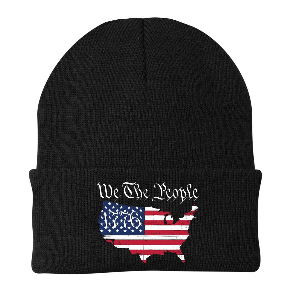 We The People 1776 Conservative Patriotic American US Constitution American Beanie