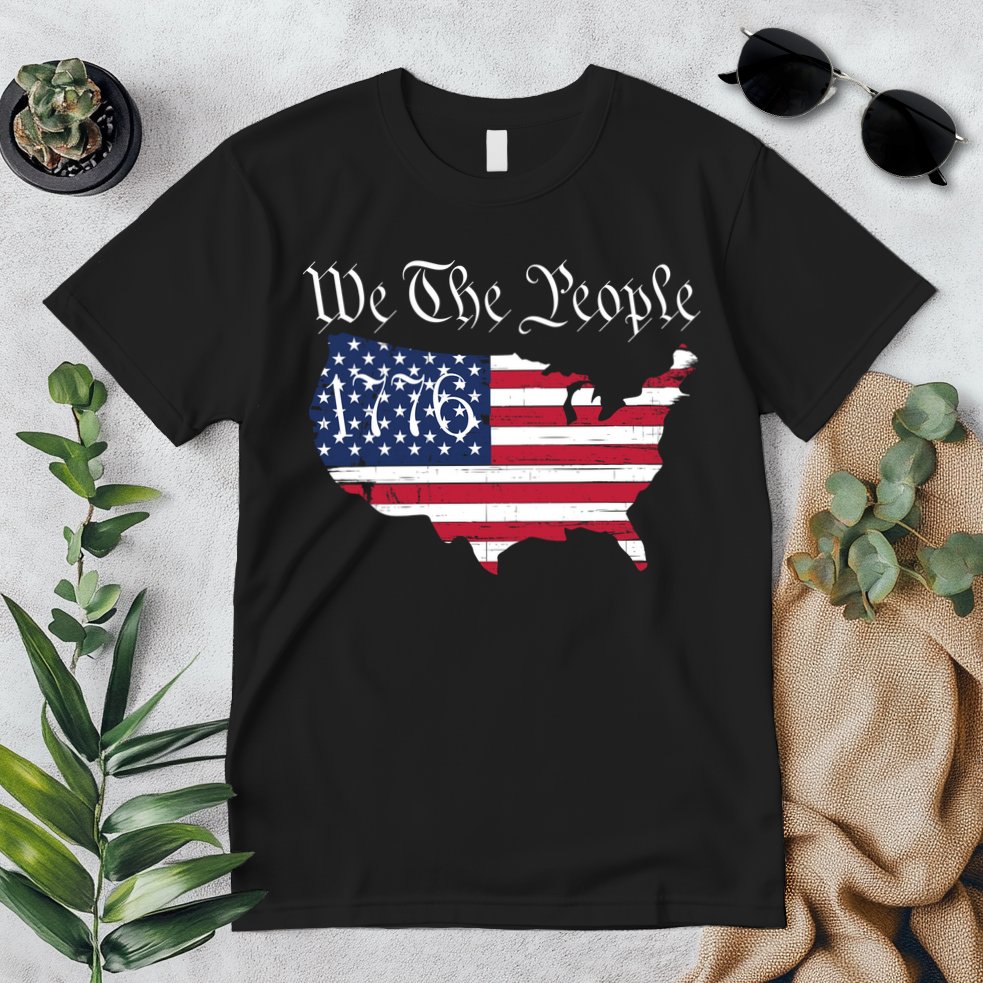 We The People 1776 Conservative Patriotic American US Constitution American Premium T-Shirt