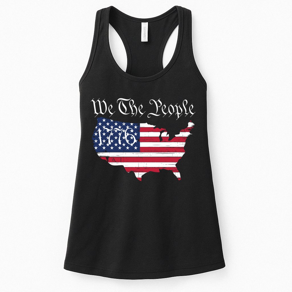 We The People 1776 Conservative Patriotic American US Constitution American Womens Tank Top
