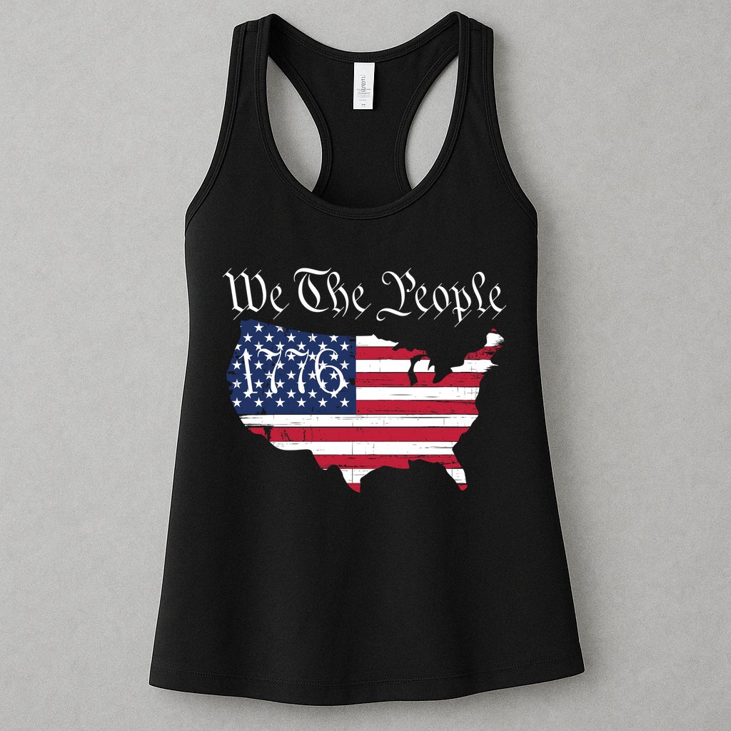 We The People 1776 Conservative Patriotic American US Constitution American Womens Tank Top