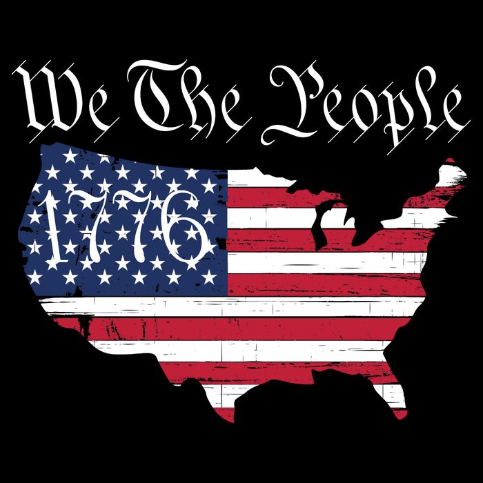 We The People 1776 Conservative Patriotic American US Constitution American Womens Tank Top