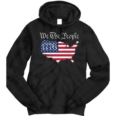 We The People 1776 Conservative Patriotic American US Constitution American Tie Dye Hoodie