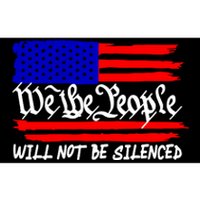 We The People Will Not Be Silenced Trump 2024 Bumper Sticker