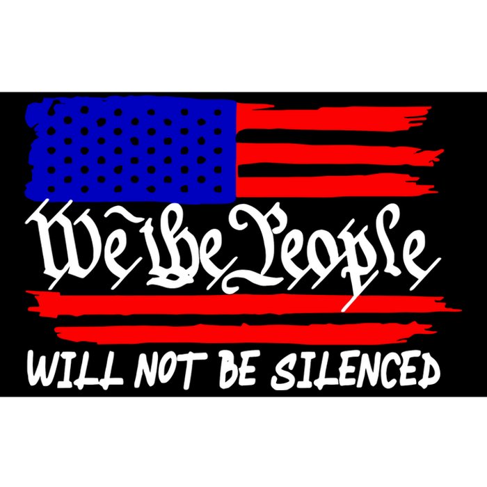 We The People Will Not Be Silenced Trump 2024 Bumper Sticker