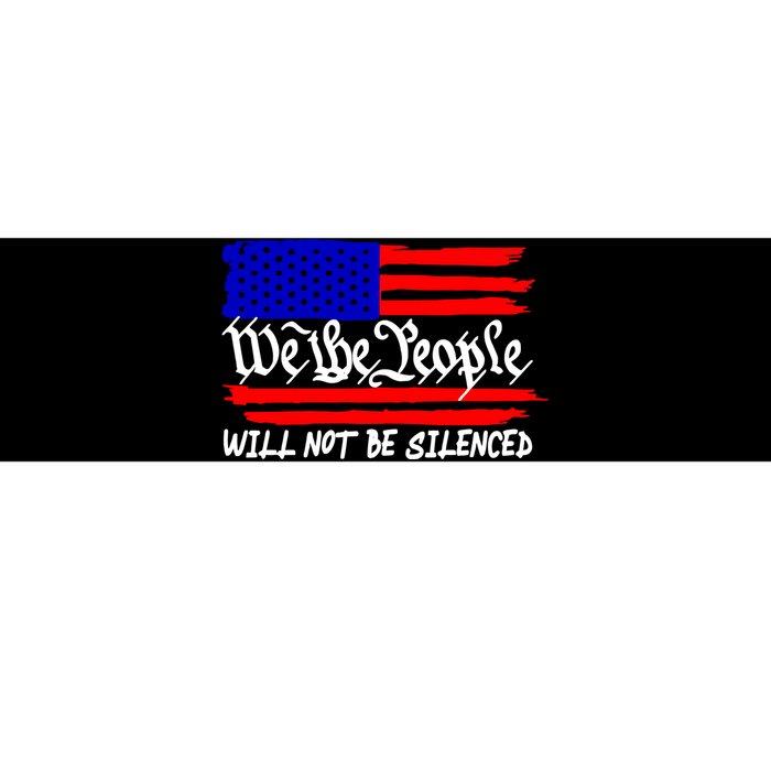 We The People Will Not Be Silenced Trump 2024 Bumper Sticker